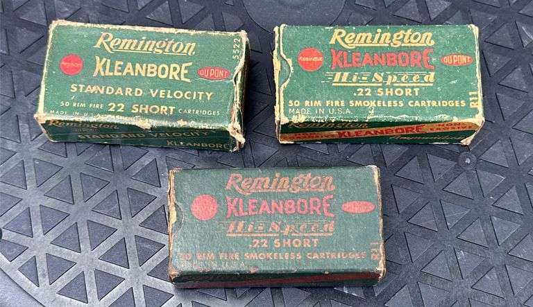 Vintage Partial Boxes of Remington .22 Shorts image