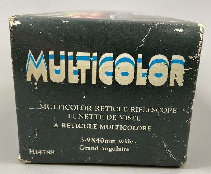 MulticolorReticle RifleScope 3- 9x40mm