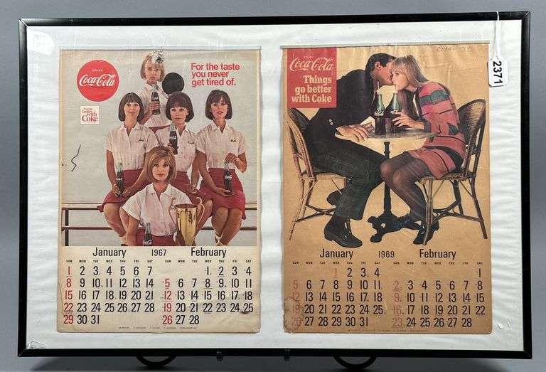 1967 & 1969 Coca-Cola Calendars image