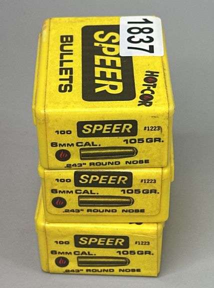 Speer 6mm 105 Grain, Round Nose “Hot-Cor” Bullets (300 Count) image