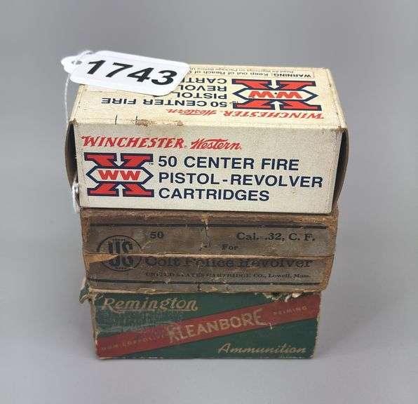 Remington, Winchester, & Misc .32 Long Ammo Partial Boxes (112 Rounds) image