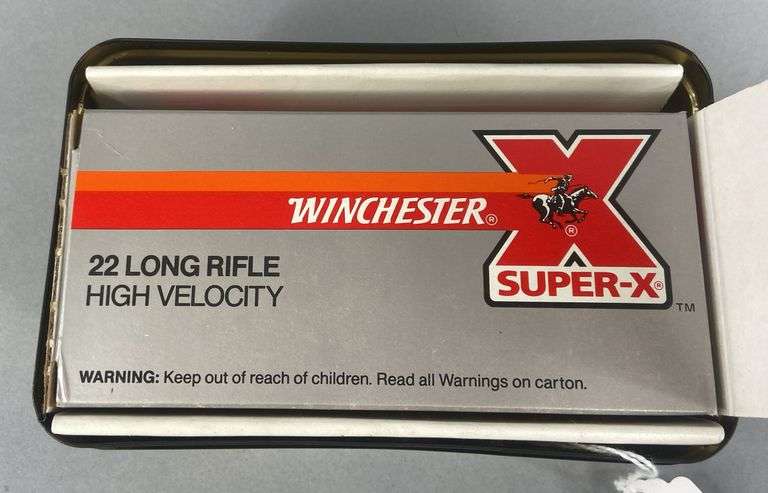 Winchester Collectible Tin & 500 Rounds .22 LR
