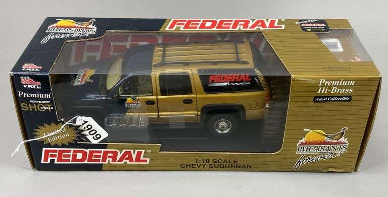 Federal Pheasants Forever 1/18 Scale Chevy Suburban with Box of Shotshells image