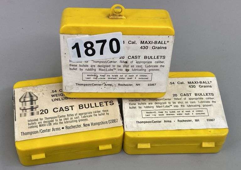Thompson/Center 54 Cal 430 Grain Cast Bullets (60 Count) image
