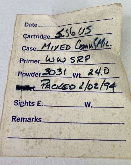Reloaded 5.56 Ammo (250 Rounds)