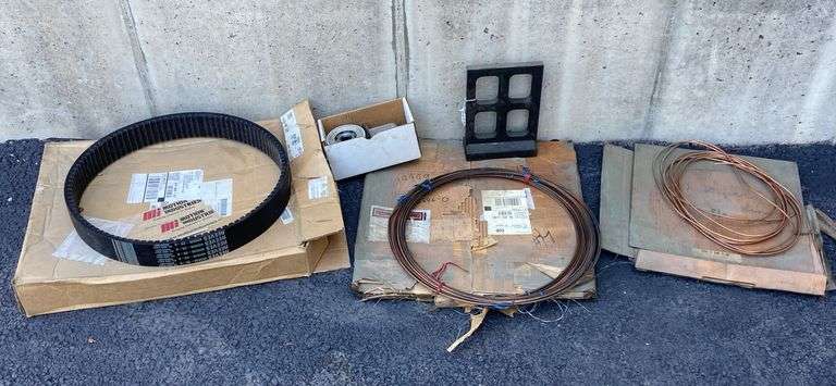 Copper Tubing, “Master Power Trans Belt” , Oil Filter, & Miscellaneous