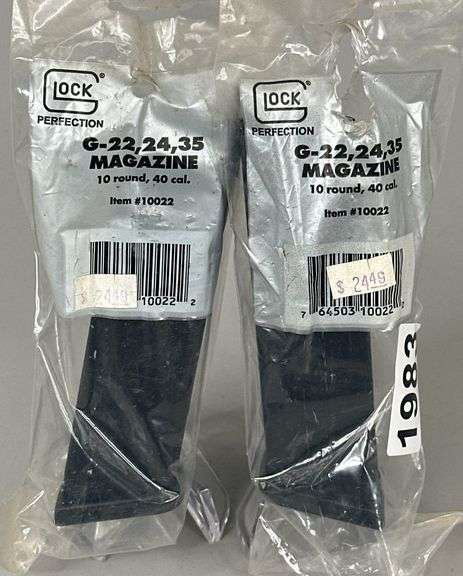 (2) Glock G-22, 24, 35 .40 Cal Magazines image