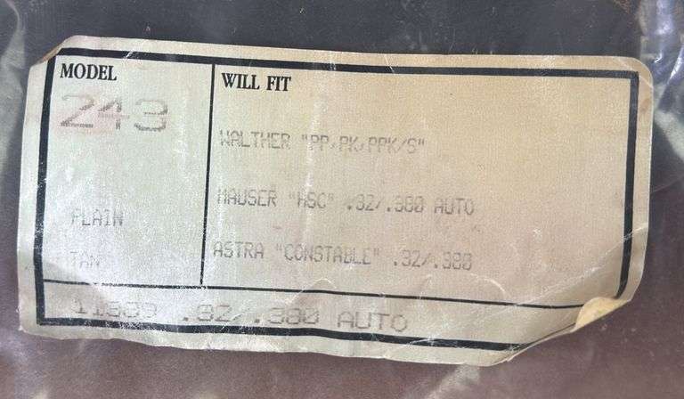 Bianchi Gunleather Holster