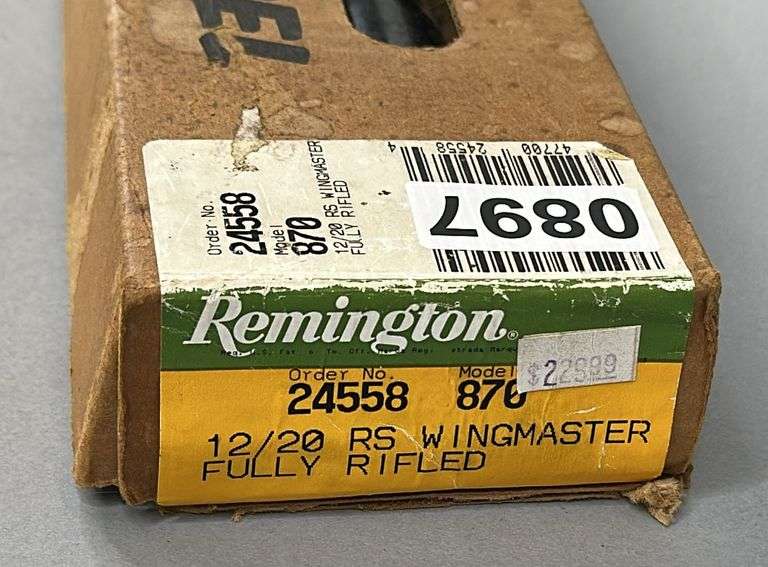 Remington Model 12/20 wing master Fully Rifled 870 Shotgun Barrel