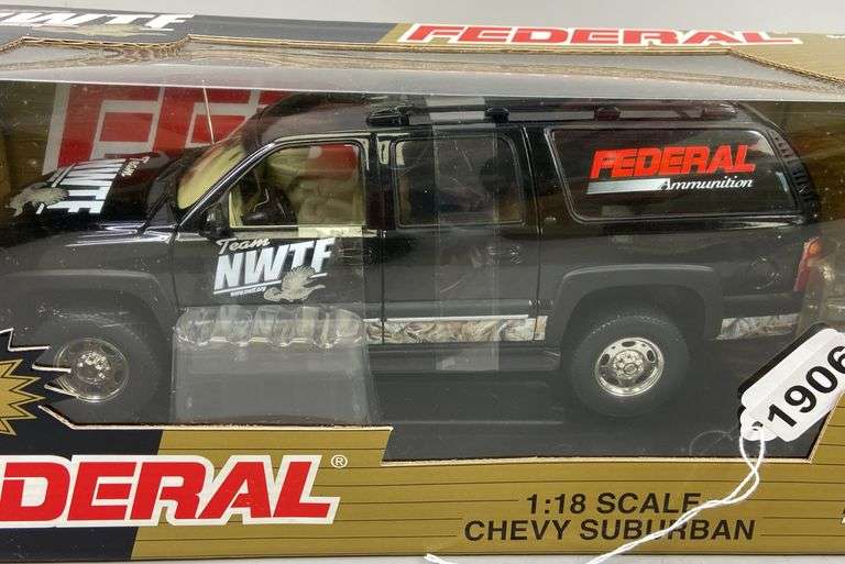 Federal Team NWTF 1/18 Scale Chevy Suburban with 12 Ga Turkey Shot Shells