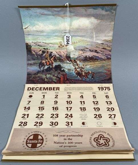 1975-76 SantaFe Industries Wall Calendar image