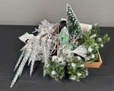 Icicle Christmas Lights & Assorted Holiday Decor