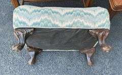 Victorian Era Chair, Footstool, & Side Table