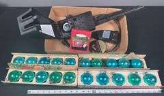 Vintage Christmas Ornaments & Outdoor Timer Plug