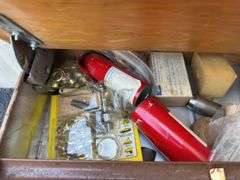 Handy Junior Button Machine with Desk & Supplies