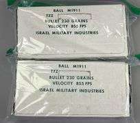 Israel Military Rounds Caliber .45 Match (100 Rounds)