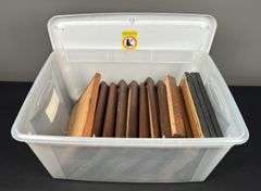 Storage Container of Framed Illustrations