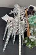 Icicle Christmas Lights & Assorted Holiday Decor