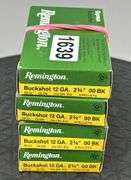 Remington 12 Ga. 2 3/4” 00 Buckshot (4 Boxes)