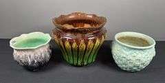 (3) Ceramic Planters