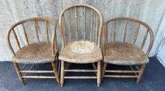 (5) Wooden Chairs