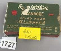 Remington Kleanbore 30-40 KRAG 180 Grain Partial Box (9 Rounds)