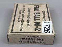 FMJ Ball M-2 30-06 Springfield (20 Rounds)