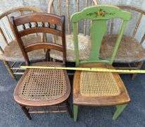 (5) Wooden Chairs