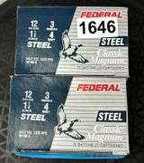 Federal Steel 12 Ga. 3” 4 Shot (2 Boxes)