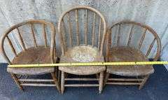 (5) Wooden Chairs