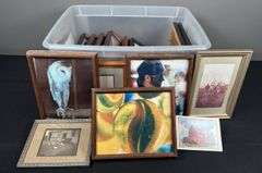 Storage Container of Framed Illustrations