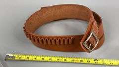 Buscadero Belt Waist Size 34”-39” Leather Cartridge Holster Belt