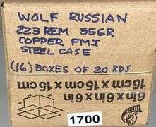 Wolf Russian 223 REM 55 Gr. Copper FMJ Steel Case Ammo (320 Rounds)