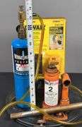 Propane Torch, 2 Ton Bottle Jack, & Dewalt Miter Saw Laser System