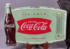Coca-Cola Advertising Sign & Thermometer