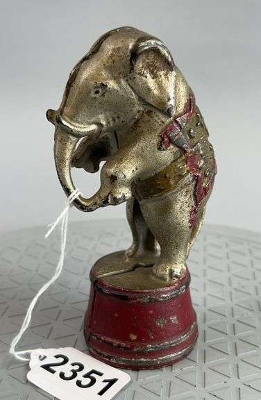 Cast Iron Circus Elephant Bank image