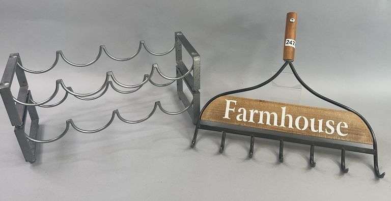 Wine Bottle Racks And Farmhouse Rack Decor image