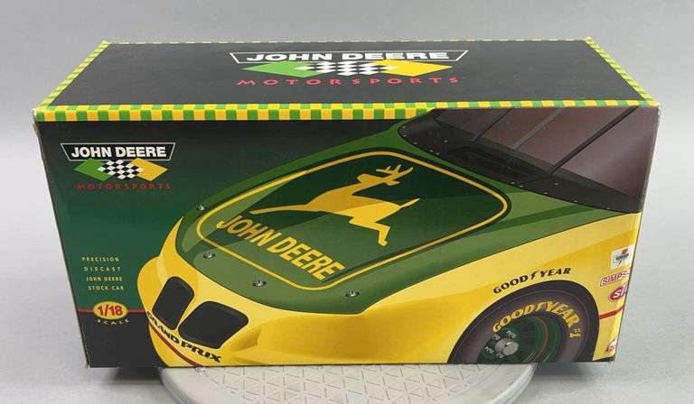 NIB John Deere Motorsports Precision Die Cast Stock Car 1/18 Scale image