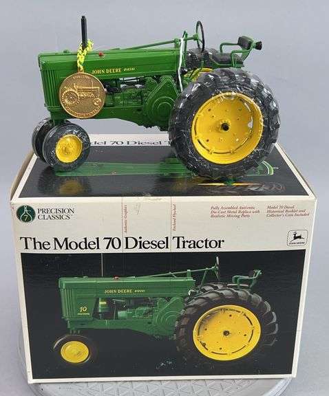 John Deere Model 70 Diesel Tractor with Box image