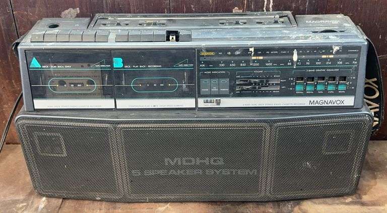 Magnavox Dual Deck Stereo Radio Casette Recorder image