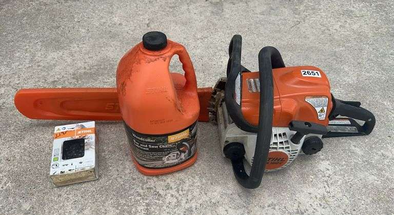 STIHL MS180C Chain Saw with Lubricant & Chain image