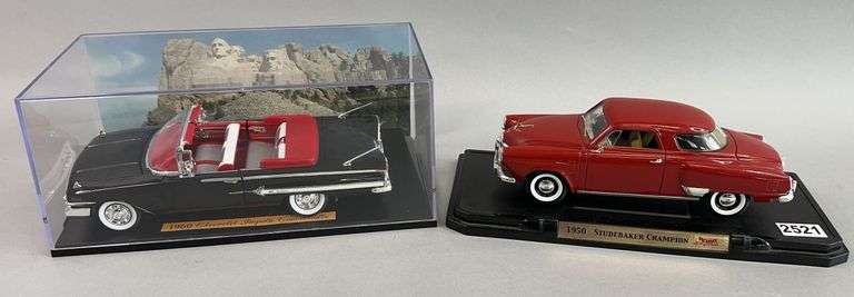 1950 Studebaker Champion & 1960 Chevrolet Impala Die Cast Model Cars image