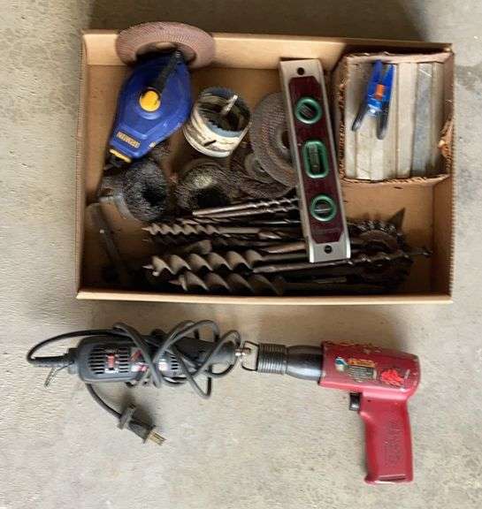 Mac Air Chisel, Soap Stone, Wire and Grinding wheels, Dremel, and Brace Bits image