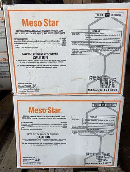 Two Cases of Four Gallons Meso Star Herbacide image