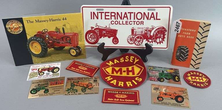 Massey Harris Patches Firestone Farm Book Miscellaneous Antique Farm Show Plaques image