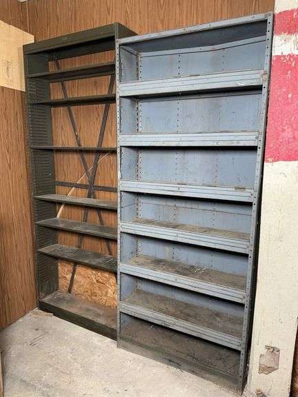 Pair of Metal Shelving Units image