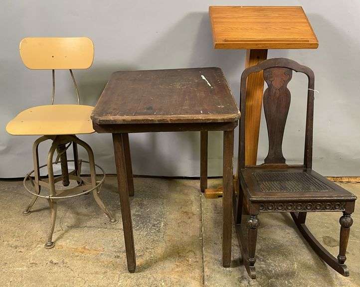 Chairs, Drop Leg Table, & Podium image