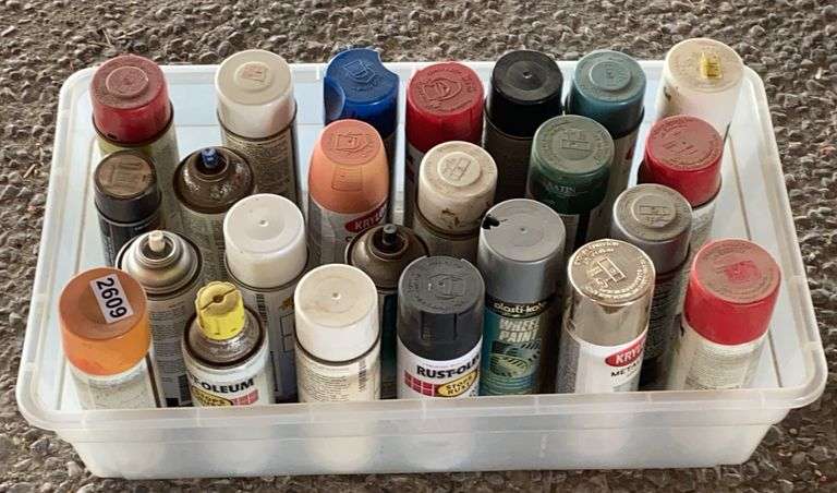 Lot of Spray Paint image