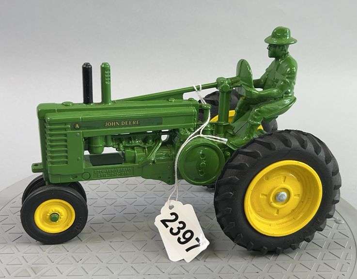 John Deere Model “A” with Farmer Die Cast Toy Tractor image