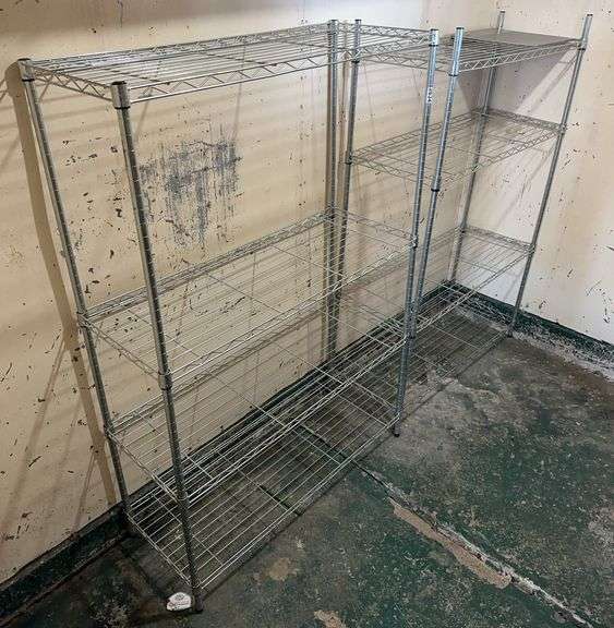 Pair of Wire Rack Shelving image